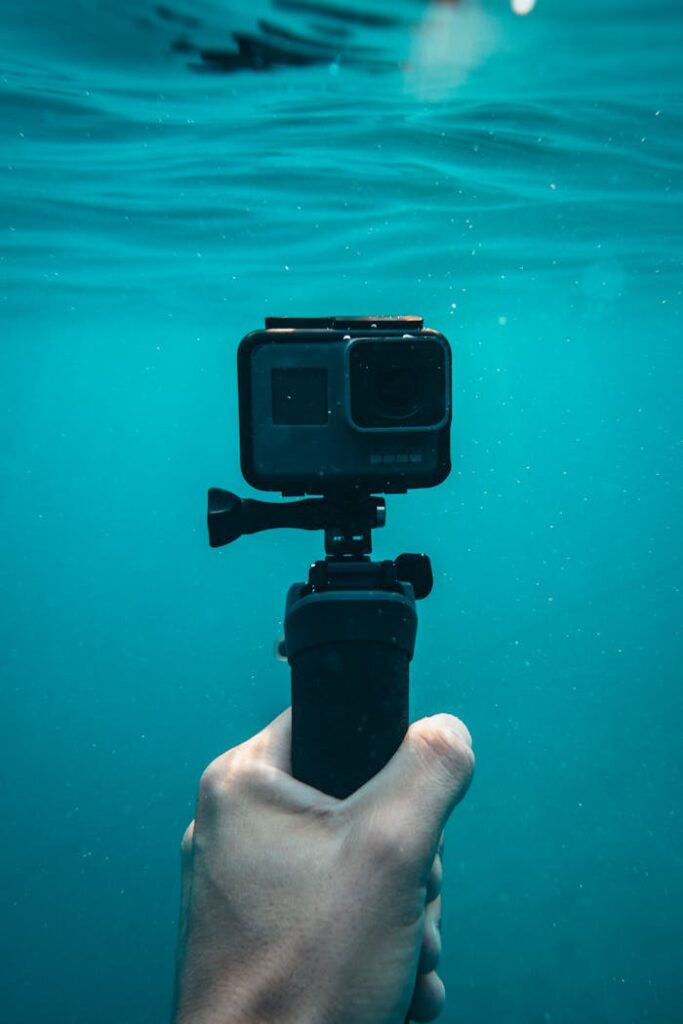 Gopro Hero5 With Monopod Underwater